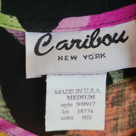 Vintage Caribou New York Floral Dress Set Made in USA - Picture 4 of 11